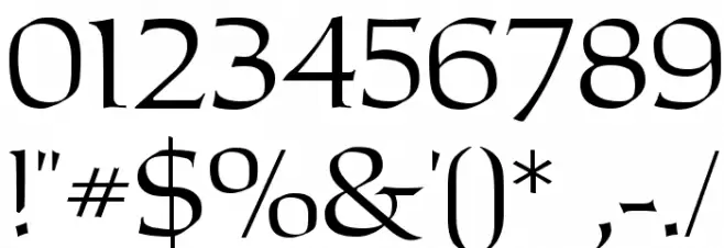 Carita Font OTHER CHARS