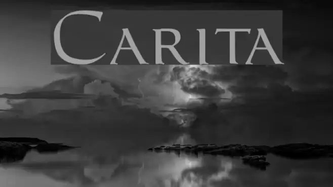 Carita Font examples
