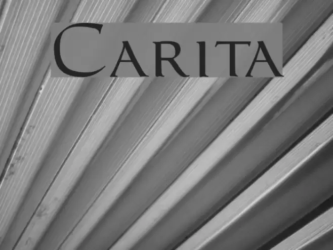 Carita Font examples