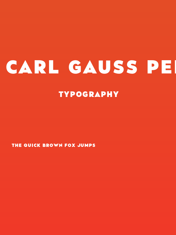 Carl Gauss PERSONAL USE ONLY Regular Poster