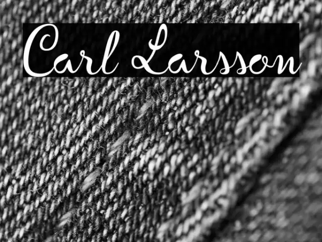 Carl Larsson Font examples