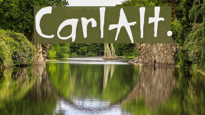CarlAlt. Font examples