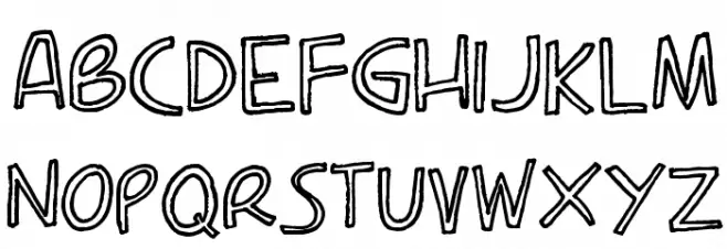 Carla_outline Polices MAJUSCULES