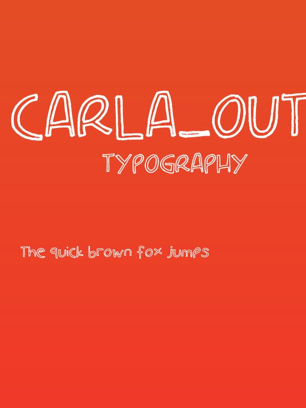 Carla_outline Poster