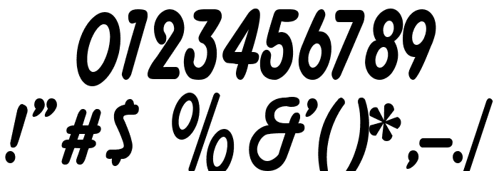 Carlanta Bold Script Font OTHER CHARS