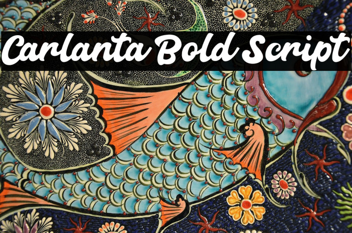 Carlanta Bold Script Example 1