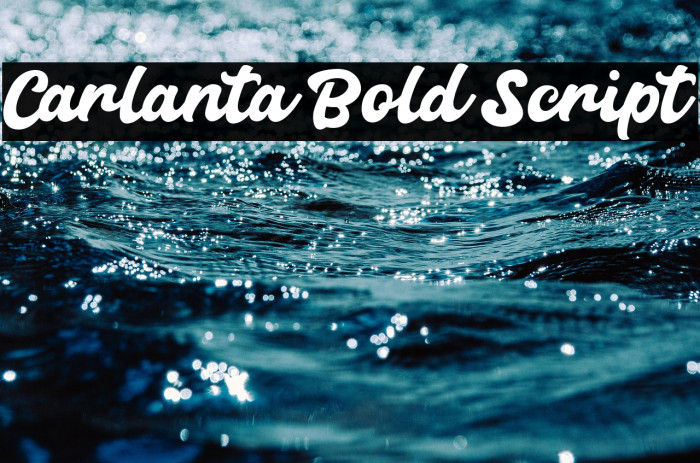 Carlanta Bold Script Example 2