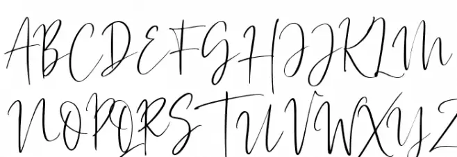Carletone Font UPPERCASE