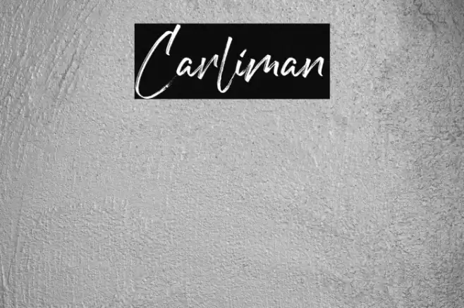 Carliman Font examples