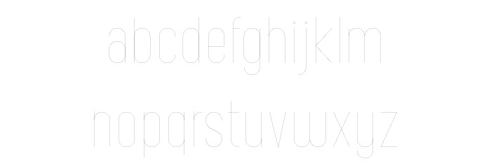 Carline Font LOWERCASE
