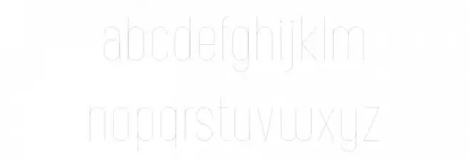 Carline Caratteri MINUSCOLO