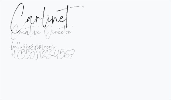 Carlinet Business Card