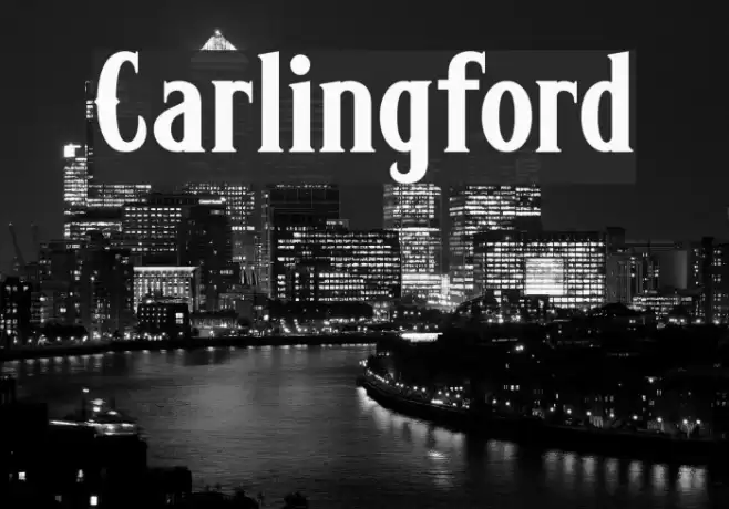 Carlingford フォント examples