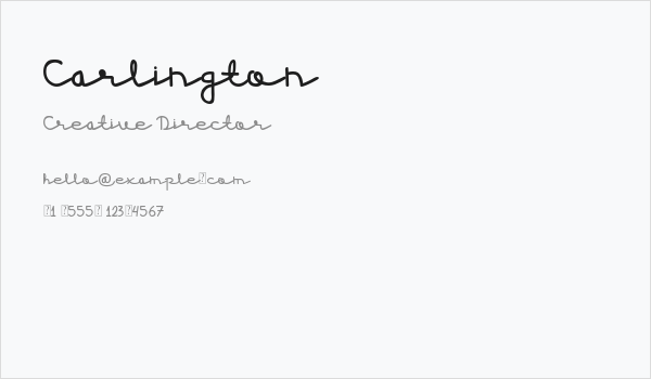 Carlington Business Card