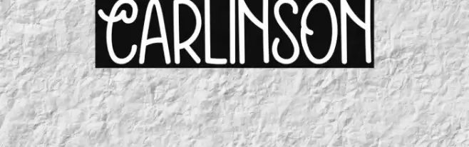 Carlinson Font examples