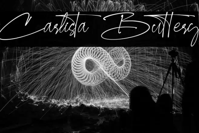 Carlista Buttery Font examples