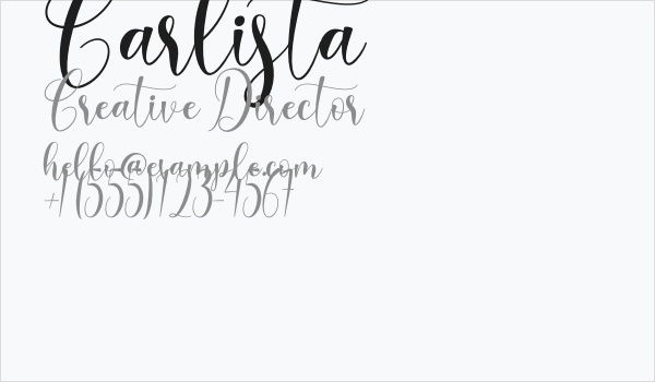 Carlista Business Card