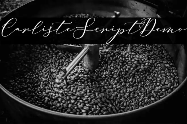 CarlisteScriptDemo Font examples