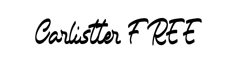 Carlistter FREE  font caratteri gratis