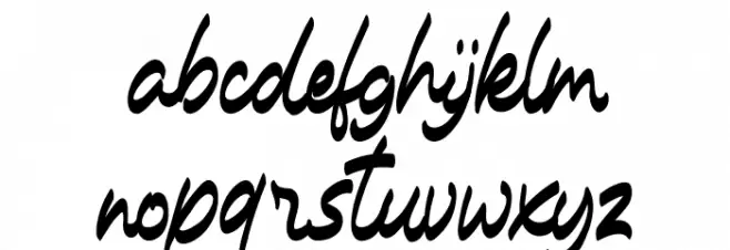 Carlistter FREE Schriftart Kleinbuchstaben