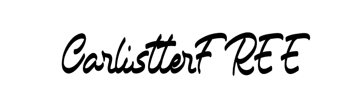 CarlistterFREE  免费字体下载