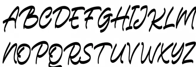 CarlistterFREE Font UPPERCASE