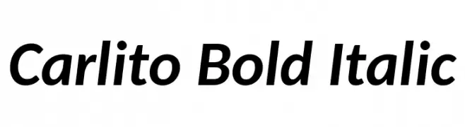 Carlito Bold Italic  नि: शुल्क फ़ॉन्ट्स डाउनलोड