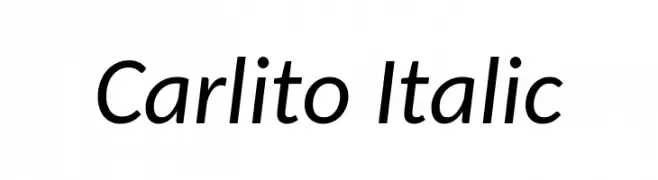 Carlito Italic  नि: शुल्क फ़ॉन्ट्स डाउनलोड
