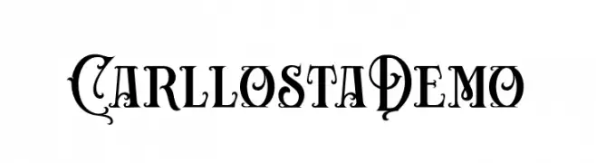 CarllostaDemo  Frei Schriftart Herunterladen