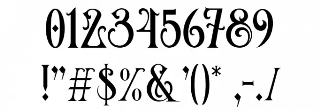 CarllostaDemo Font OTHER CHARS