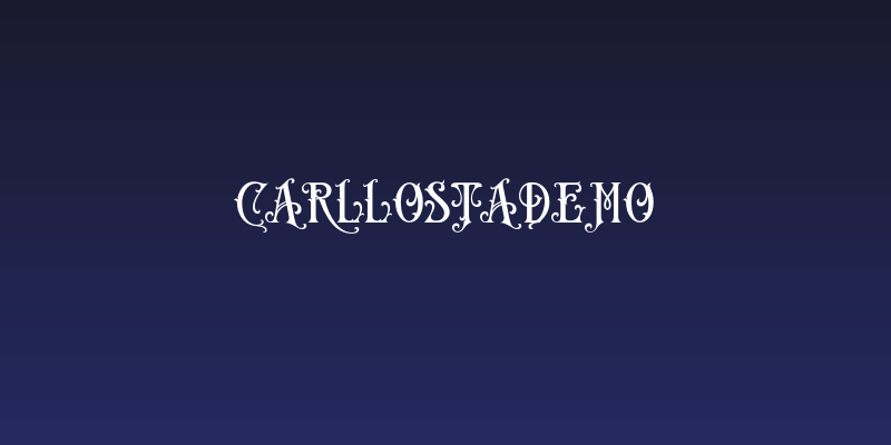 CarllostaDemo Social Header