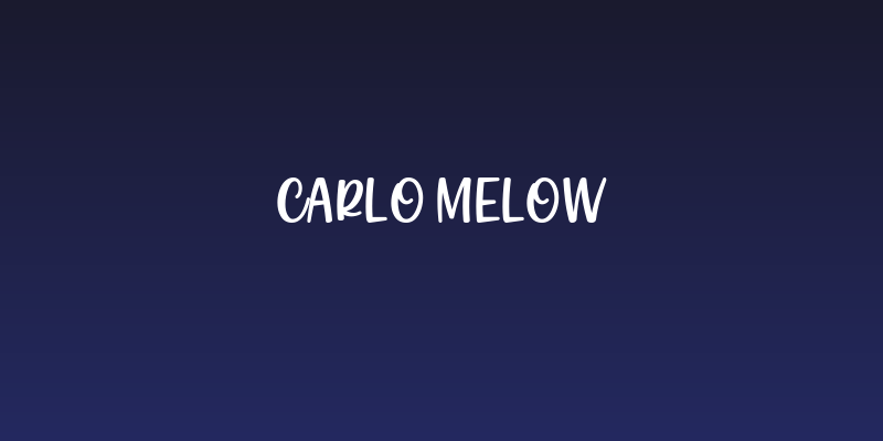 Carlo Melow Social Header