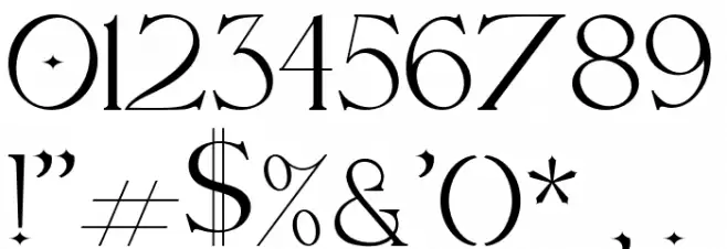 Carlo-Regular Font OTHER CHARS