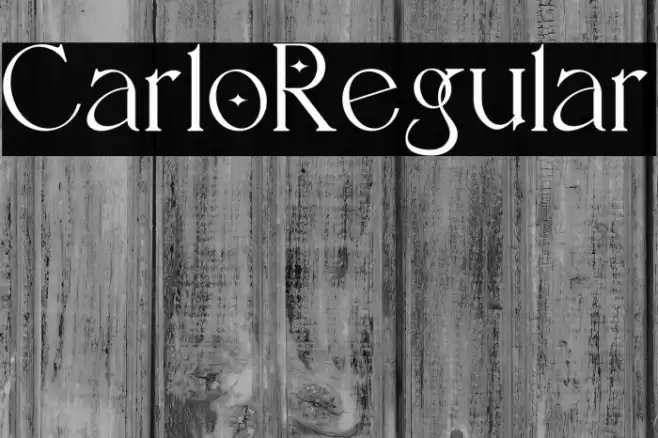 Carlo-Regular Font examples