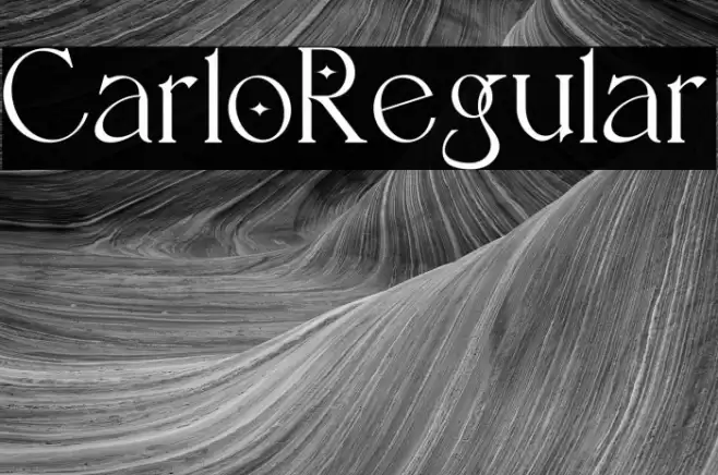 Carlo-Regular Font examples