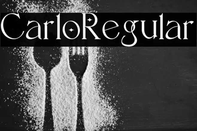 Carlo-Regular Font examples