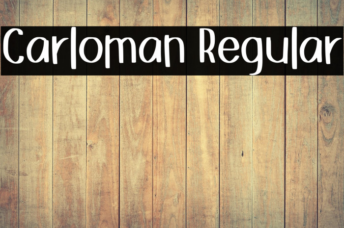 Carloman Regular Example 1