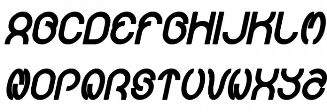 Carlos Bold Italic फ़ॉन्ट अपरकेस