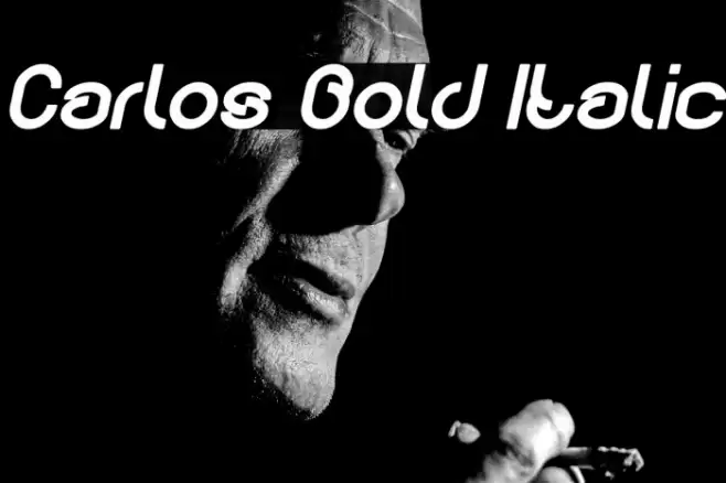Carlos Bold Italic Font examples
