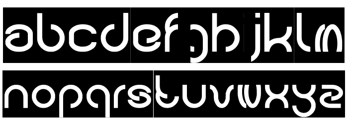 Carlos-Inverse Font LOWERCASE