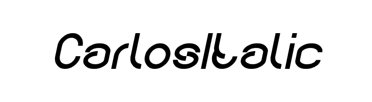 Carlos Italic  Frei Schriftart Herunterladen