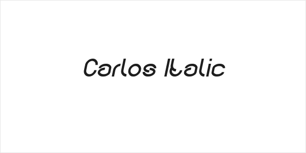 Carlos Italic Logo