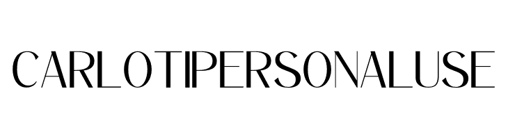 Carloti personal use  フリーフォントのダウンロード