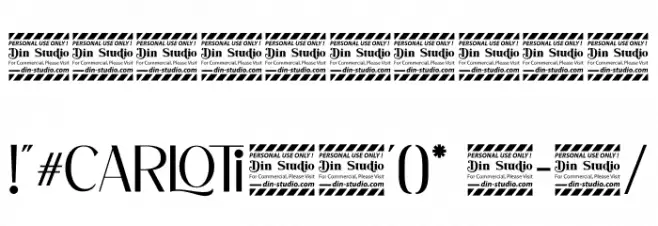 Carloti personal use Font OTHER CHARS