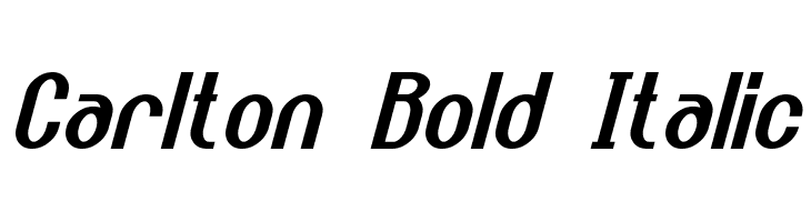Carlton Bold Italic  font caratteri gratis