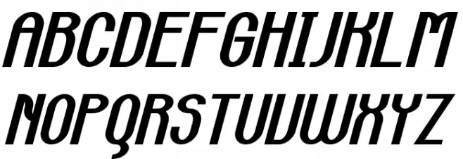 Carlton Bold Italic Polices MAJUSCULES