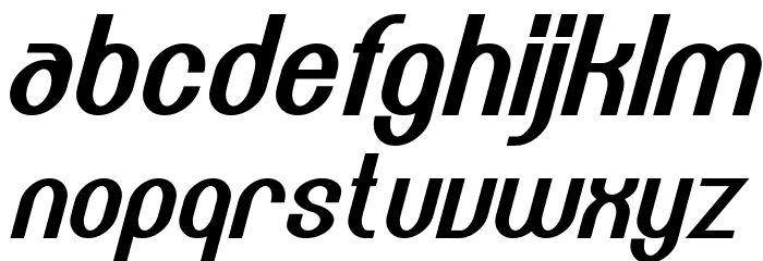 Carlton Bold Italic Font LOWERCASE