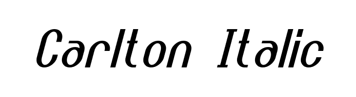 Carlton Italic  font caratteri gratis