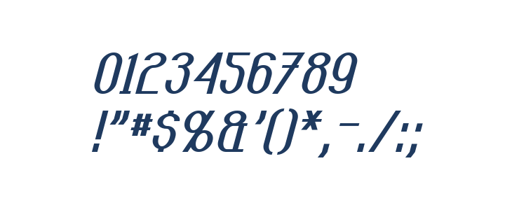 Carlton Italic Other Characters