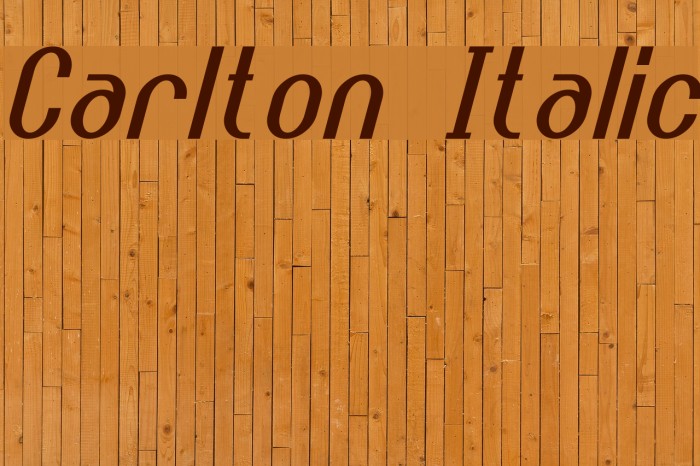 Carlton Italic Example 1